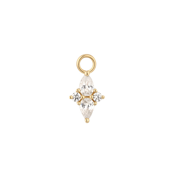 Ethereal - CZ - Gold Charm Charms Buddha Jewelry Yellow Gold  