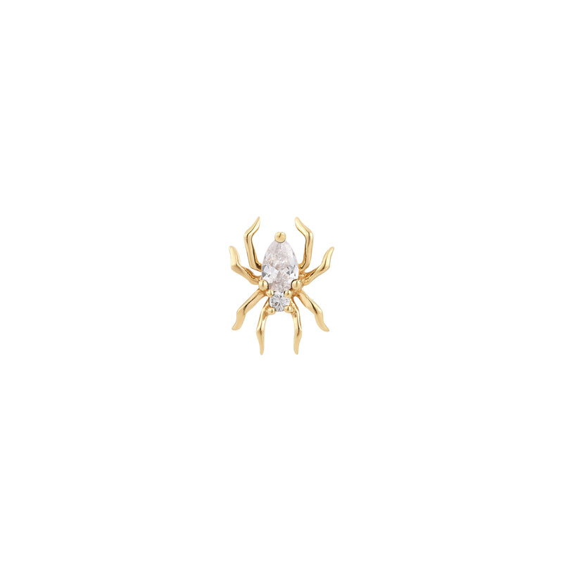 Arachne - CZ - Threadless End Threadless End Buddha Jewelry Yellow Gold  