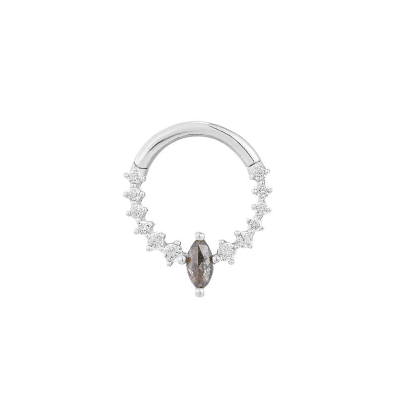 Phantom - Grey Diamond  - Clicker Clicker Buddha Jewelry White Gold  