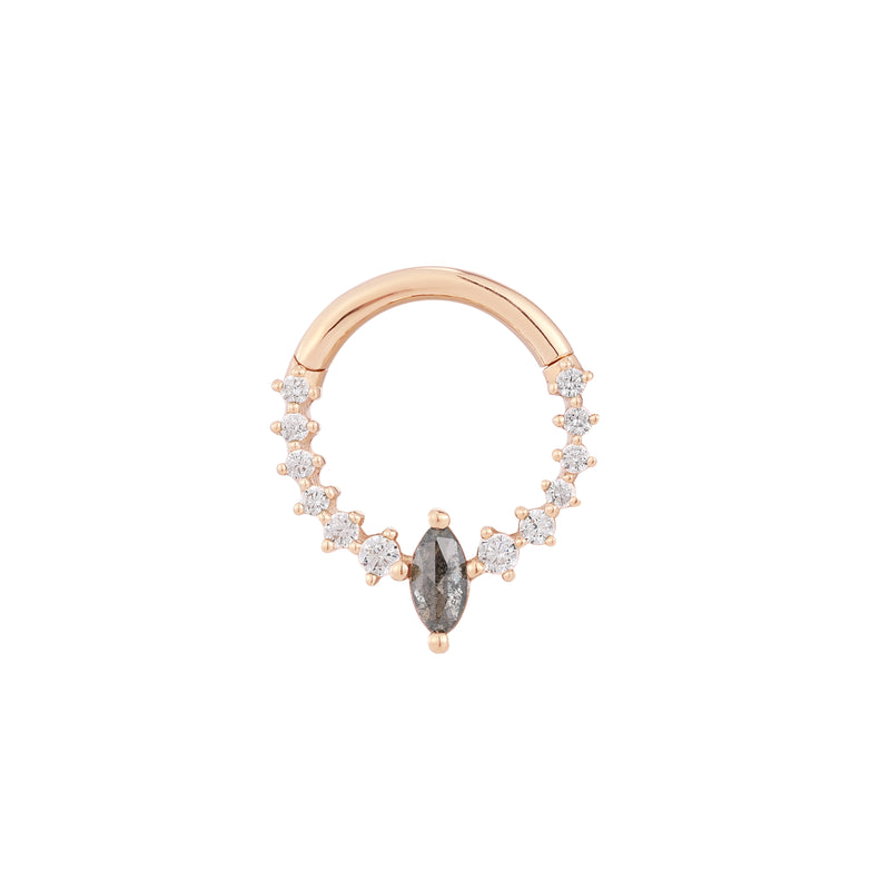 Phantom - Grey Diamond  - Clicker Clicker Buddha Jewelry Rose Gold  