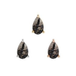 Tourmalated Quartz Pear - Threadless End Threadless Ends Buddha Jewelry   