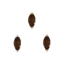 Zuri Smokey Quartz - Threadless End Threadless Ends Buddha Jewelry   