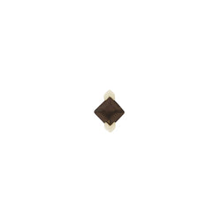 Celestial - Smokey Quartz - Threadless End Threadless Ends Buddha Jewelry Yellow Gold  