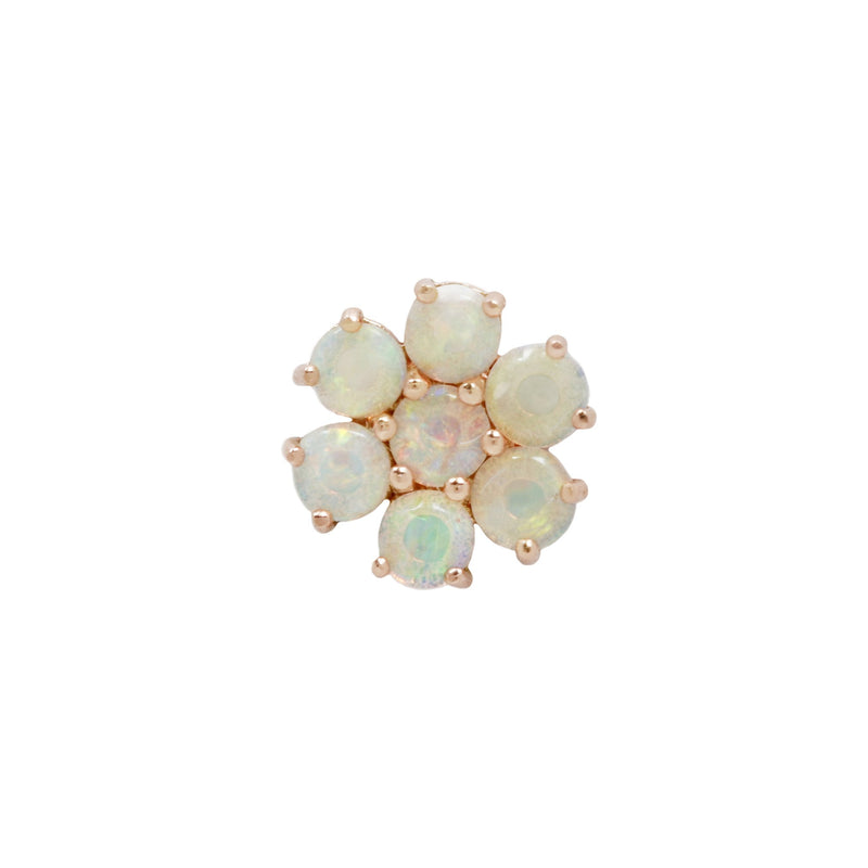 Solange Opal Threadless Ends Buddha Jewelry Rose Gold  