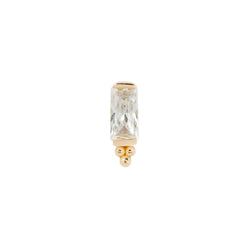 Dior - CZ - Threadless End Threadless Ends Buddha Jewelry Yellow Gold  