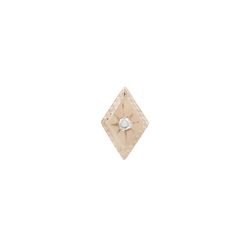 Etoile Genuine Diamond - Threadless End Threadless Ends Buddha Jewelry Rose Gold  