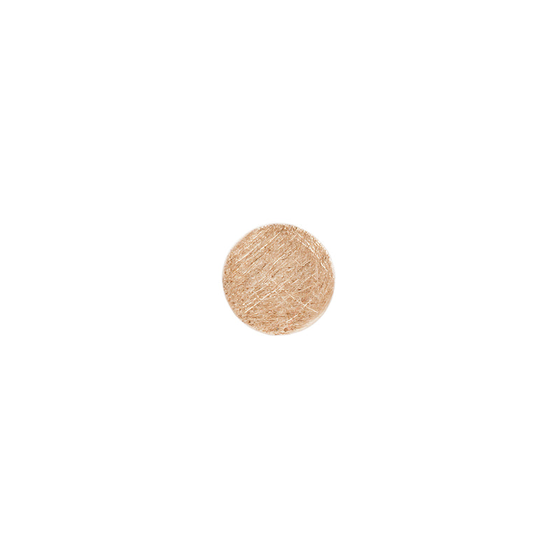 Textured Disk - Solid Gold Threadless End Threadless Ends Buddha Jewelry Rose Gold 3.0mm 