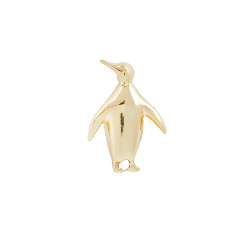 Happy Feet - Penguin - Threadless End Threadless Ends Buddha Jewelry Yellow Gold Left 