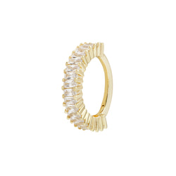 Cult Favorite - CZ - Solid 14kt Gold Clicker Clicker Buddha Jewelry Yellow Gold 5/16" 