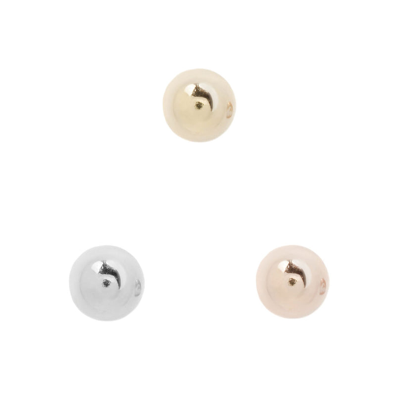 Bead Solid Gold - Threadless End Threadless Ends Buddha Jewelry   