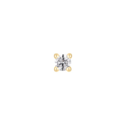 Swarovski Crystal Prong - Threadless End Threadless Ends Buddha Jewelry Yellow Gold 1.5mm 