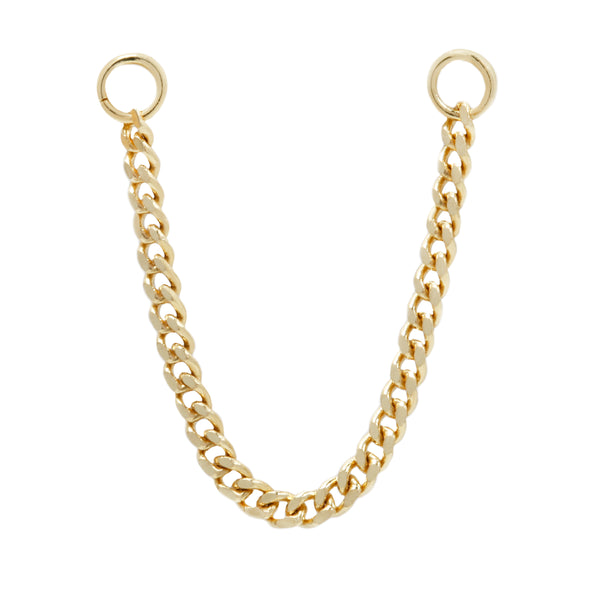 Faceted Chain - Solid 14kt Gold Chains Buddha Jewelry Yellow Gold 16.0 mm 