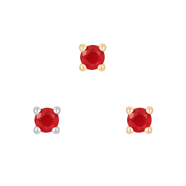 Garnet Prong - Threadless End Threadless Ends Buddha Jewelry   