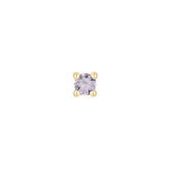 Tanzanite Prong - Threadless End Threadless Ends Buddha Jewelry Yellow Gold  