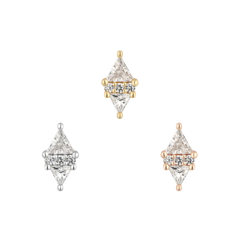 Le Tigre - CZ - Threadless End Threadless Ends Buddha Jewelry   