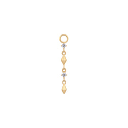 Ischia - CZ - Gold Charm Charms Buddha Jewelry Yellow Gold  