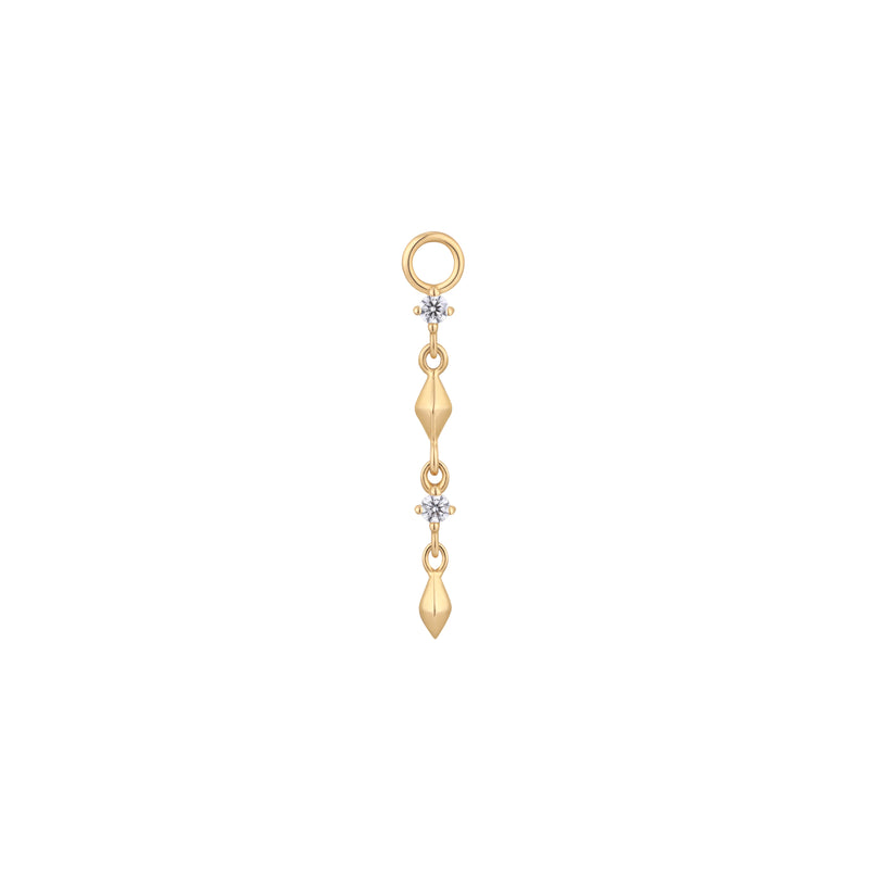 Ischia - CZ - Gold Charm Charms Buddha Jewelry Yellow Gold  