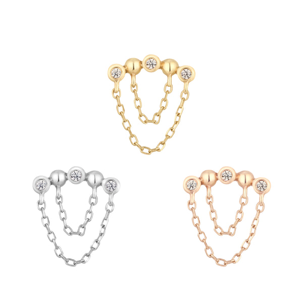 Rumors - CZ - Threadless End Threadless Ends Buddha Jewelry   