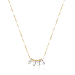 RION x Buddha Jewelry Crown Jewels Necklace - White Sapphire Necklace RION x Buddha Jewelry   