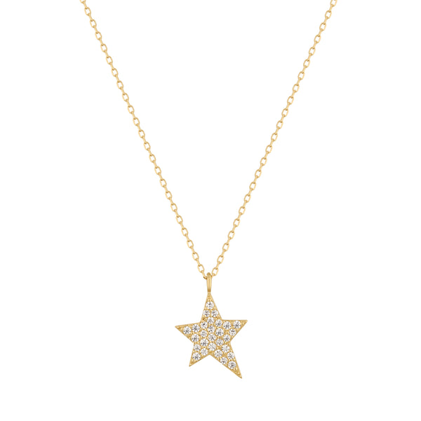 RION x Buddha Jewelry Starlight Gold Necklace - Genuine Diamond Necklace RION x Buddha Jewelry Yellow Gold  