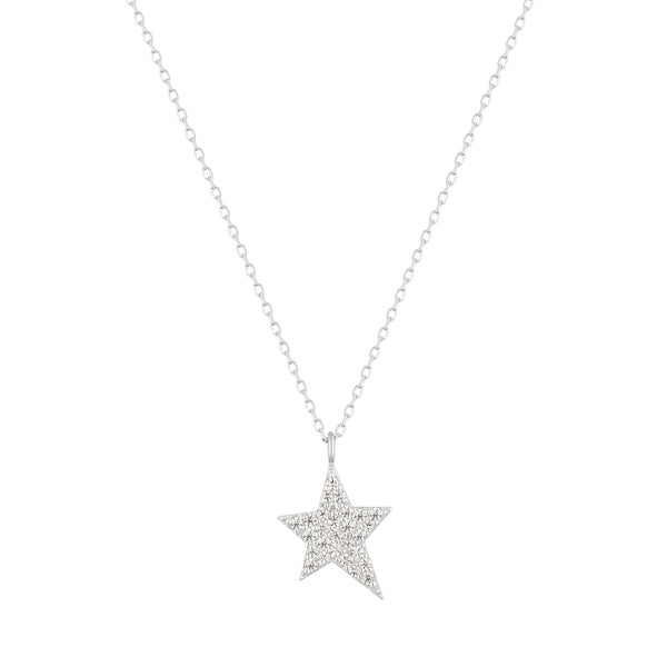 RION x Buddha Jewelry Starlight Gold Necklace - Genuine Diamond Necklace RION x Buddha Jewelry White Gold  