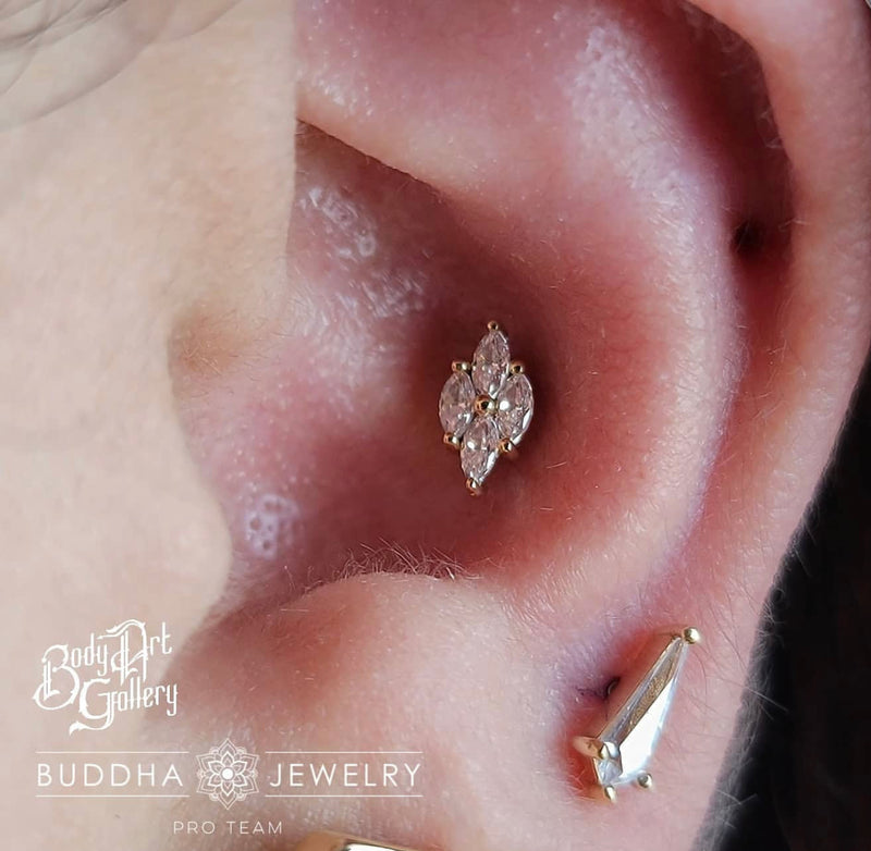 Dream On - CZ - Threadless End Threadless Ends Buddha Jewelry   