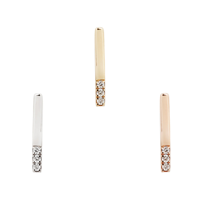 Love Line - CZ - Threadless End Threadless Ends Buddha Jewelry   