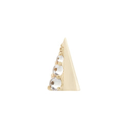 Lux Spike - Threadless End Threadless Ends Buddha Jewelry Yellow Gold  