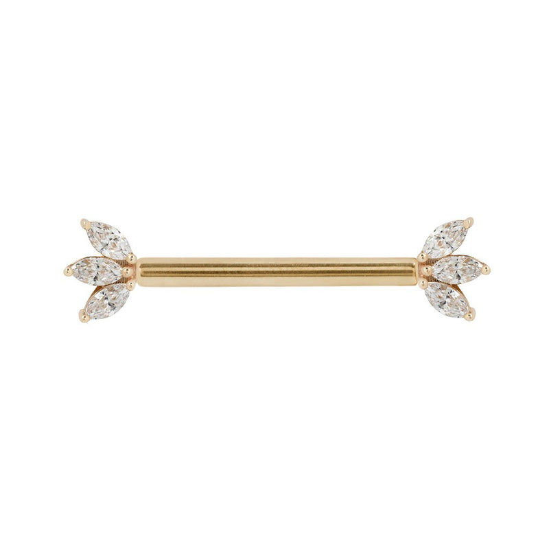 Moet CZ - Forward Facing - Threadless End Threadless Ends Buddha Jewelry   