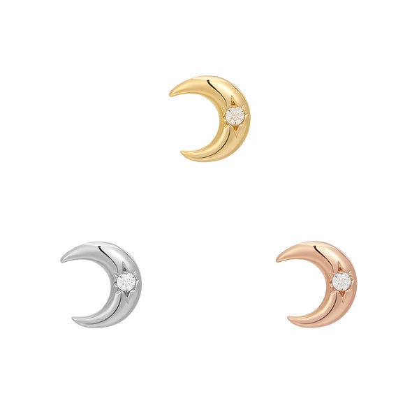 Moonshine - CZ - Threadless End Threadless Ends Buddha Jewelry   