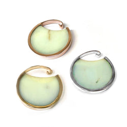 Muse Hoops - Chrysoprase + Gold Plated Nature vs Nurture Collection Buddha Jewelry   