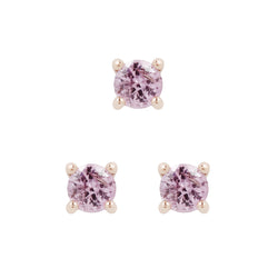 Pink Sapphire Prong - Threadless End Threadless Ends Buddha Jewelry   