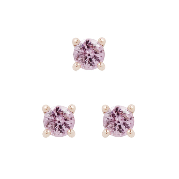 Pink Sapphire Prong - Threadless End Threadless Ends Buddha Jewelry   