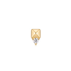 Rhodes - Genuine Diamond - Threadless End Threadless Ends Buddha Jewelry Yellow Gold  