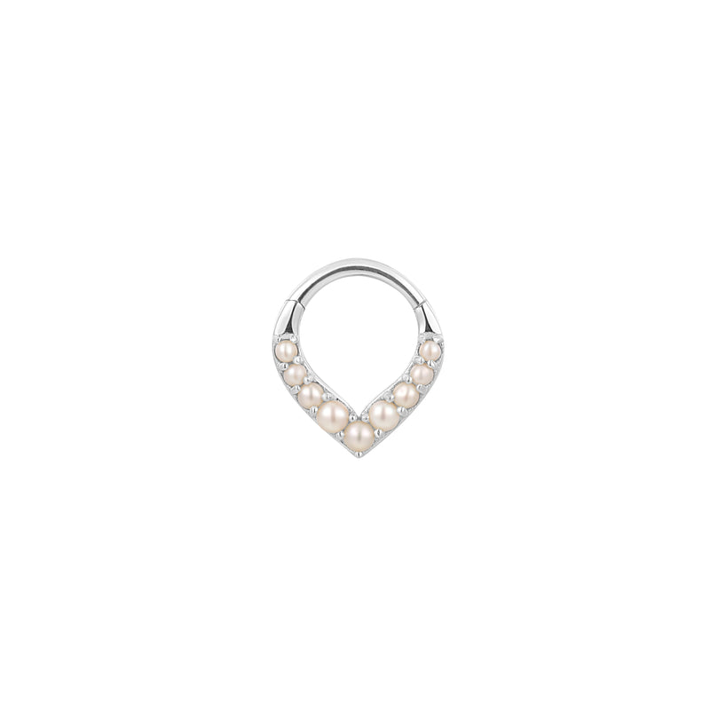 Rise + Shine - Pearl - Clicker Clicker Buddha Jewelry White Gold  