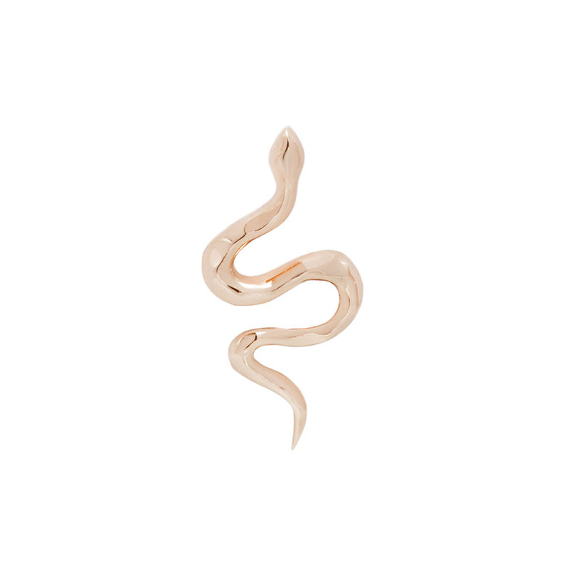 Serpent - Threadless End Threadless Ends Buddha Jewelry Rose Gold Right 