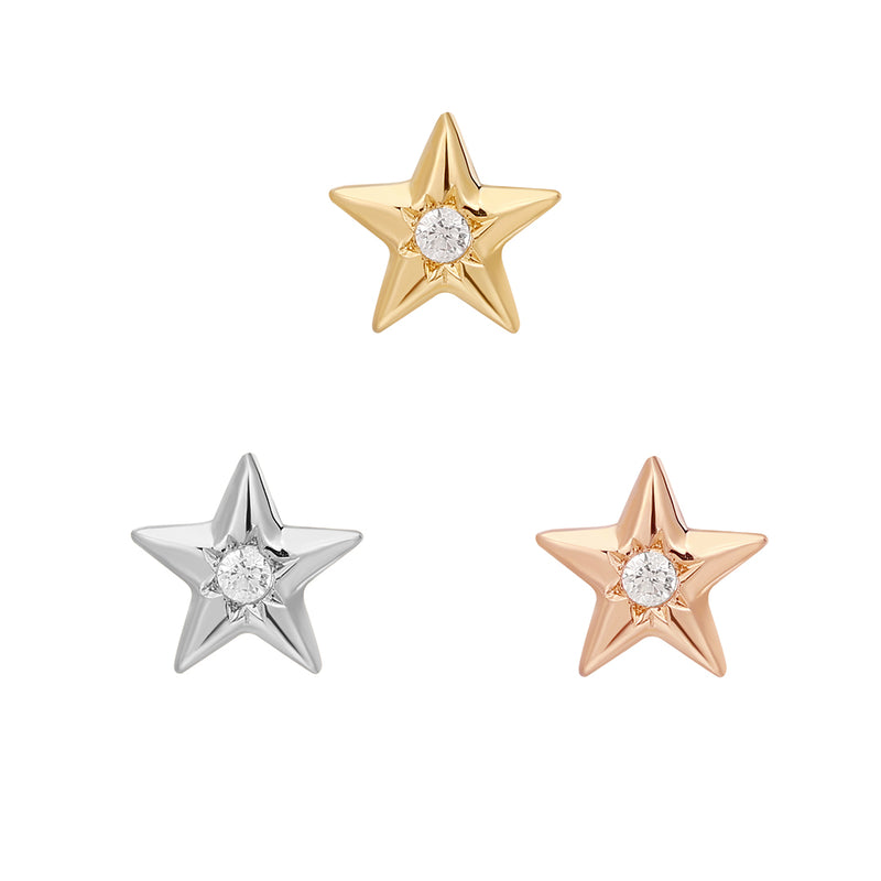 Stellar - CZ - Threadless End Threadless Ends Buddha Jewelry   
