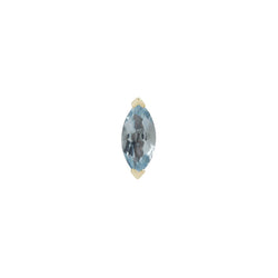 Zuri Marquise Sky Blue Topaz - Threadless End Threadless Ends Buddha Jewelry Yellow Gold 2x4mm 