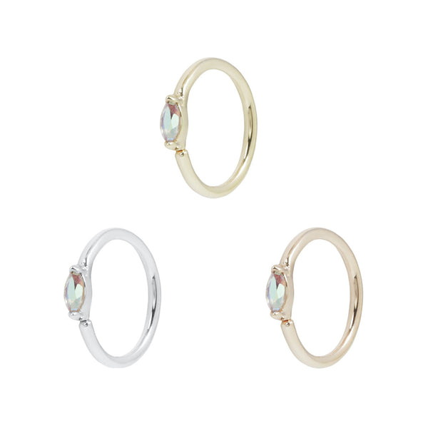 Zuri Mercury Mist Seamless Ring Septum Rings Buddha Jewelry   
