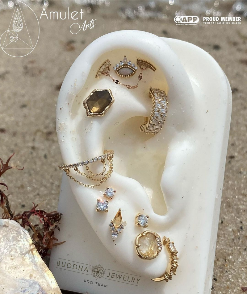 Brilliant - CZ - Clicker Clicker Buddha Jewelry   