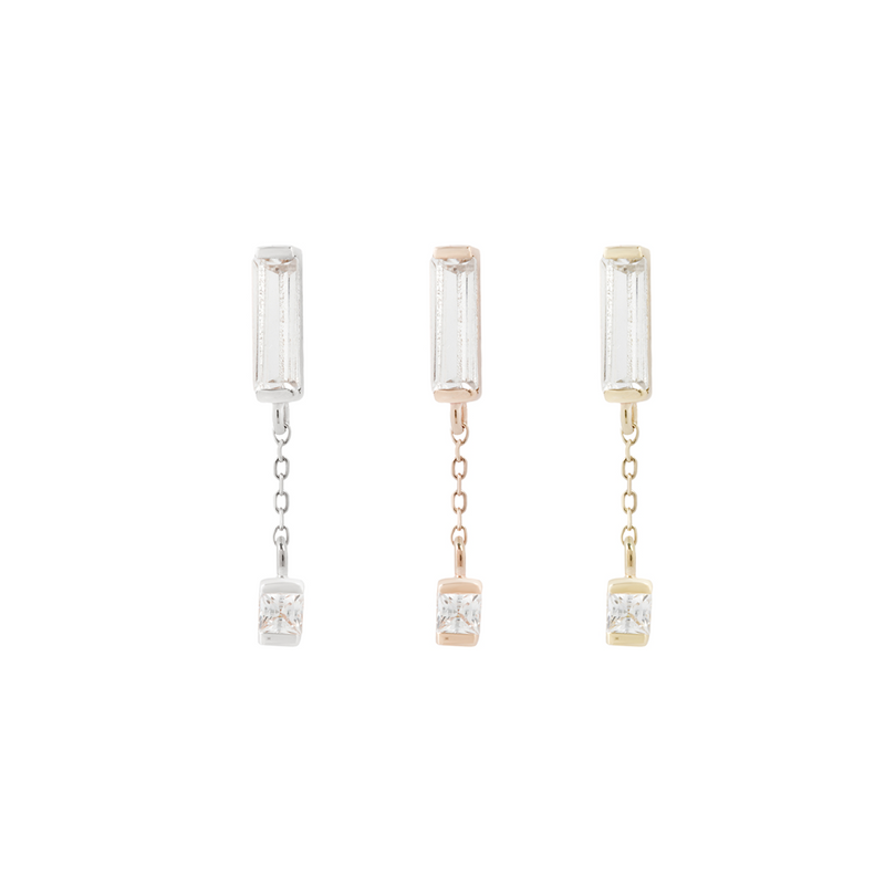 Jaxon - CZ - Threadless End with Dangle Threadless Ends Buddha Jewelry   