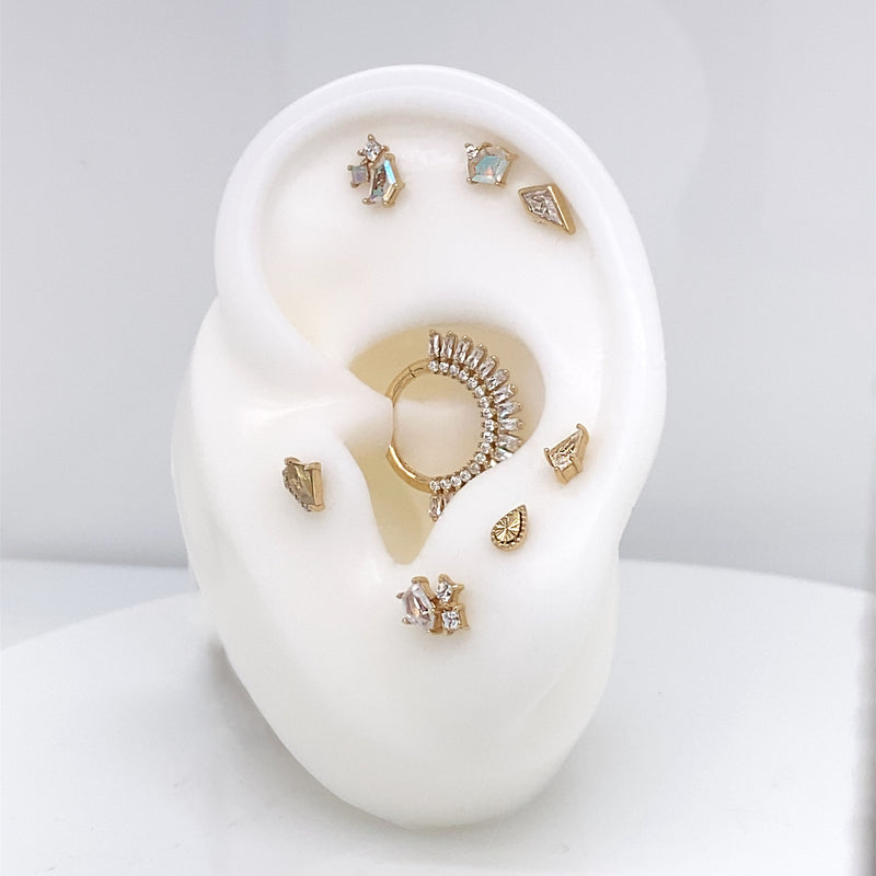 Lyra - CZ - Threadless End Threadless Ends Buddha Jewelry   