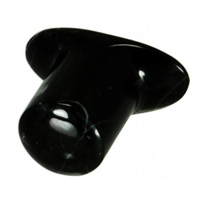 Labret Plug - Obsidian Plugs Buddha Jewelry 00g  