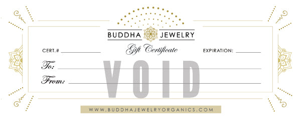 Gift Card Gift Certificates Buddha Jewelry   